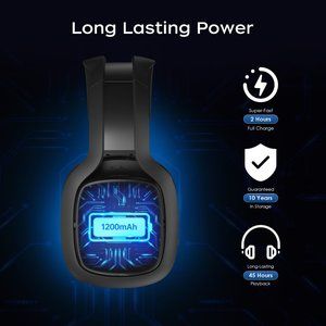 C06W Wireless Headphones 2.4GHzBluetoothWired 3 Modes Gaming Headset for PS4PS5P